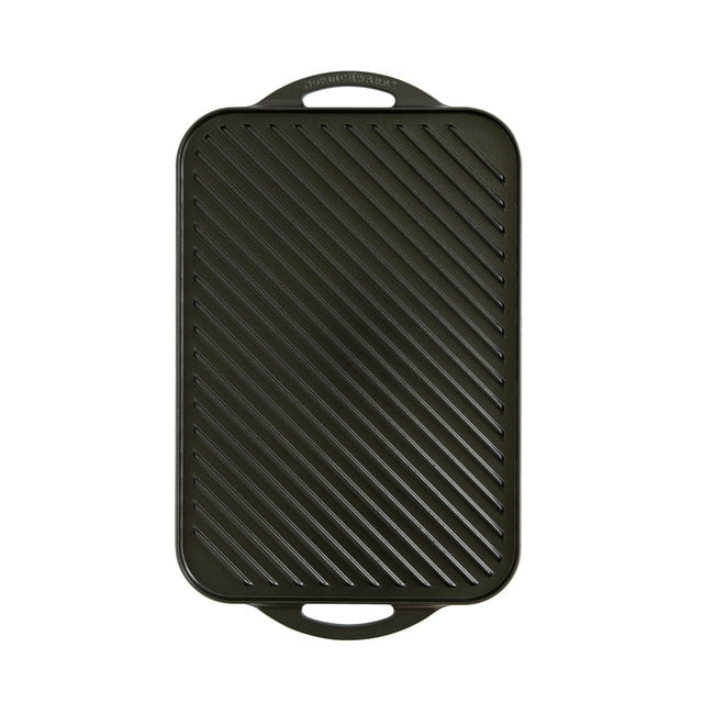 Deluxe Cast Aluminum Reversible Grill Griddle, Black