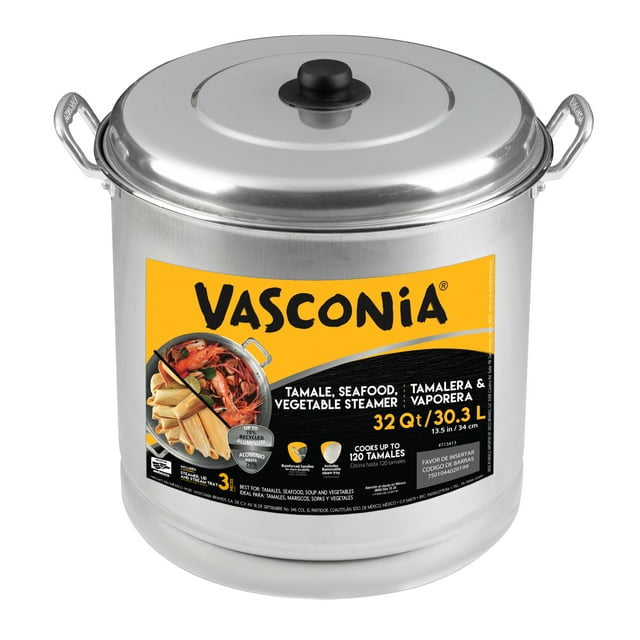 32quart Steamer Pot with Aluminum Lid