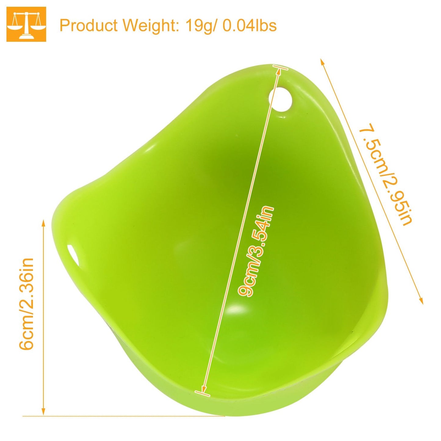 4 Pack Egg Poachers Silicone Egg Poaching Cups Non-Stick Poached Egg Maker for Microwave Stovetop Egg Cooking