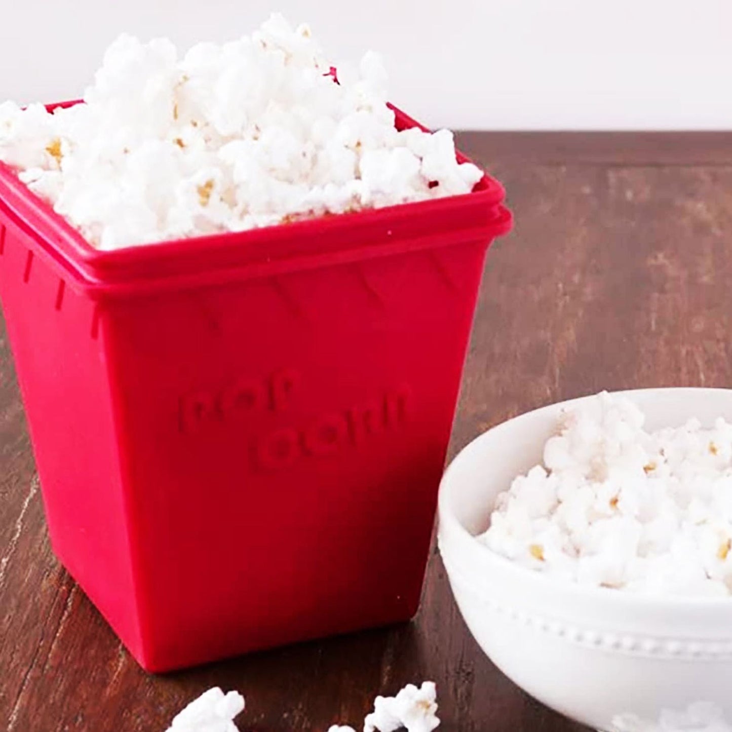 5 Core Silicone Popcorn Maker Bowl • Microwave BPA Free and Dishwasher Safe Hot Air Kernel Popper - POP BWL R